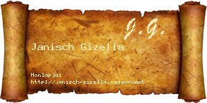 Janisch Gizella névjegykártya